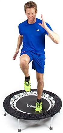 Maximus Pro Home Gym Rebounder Mini Trampoline 40'' + Handle Bar | Includes Workouts Online + DVD's | Adults Indoors | 150kg User Weight. Adult