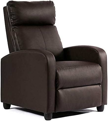 FDW | Recliner Chair | with 2 Point Massage Function | Black, PU Leather