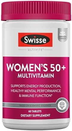 Swisse Ultivite Mens Daily Multivitamins | 50 Vitamins, Antioxidants and Minerals + Adaptogens | Energy, Stress & Immune Support | Mens Vitamins | 120 Tablets