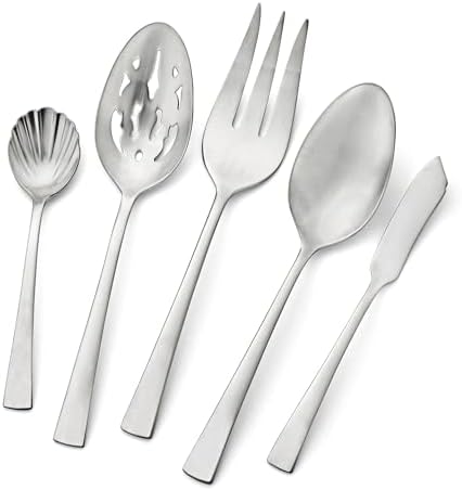 ZWILLING J.A. Henckels Bellasera (matte finish) 45-pc Satin Flatware Set, 18/10 Stainless Steel, Satin Finish (not polished)