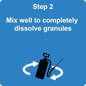 Application Step 2: Mix well to dissolve granules