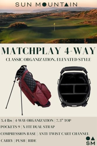 Sun Mountain Men's Matchplay Stand Golf Bag, 2025 Model