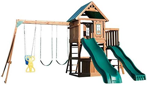 Swing-N-Slide WS 8350 Willows Peak Deluxe Swing Set, Wood