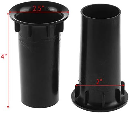 Bluecell Pack of 2 Speaker Cabinet Port Tube for DJ/PA Speaker 2” Diameter x 4” L (2 (D) x 4" (L))