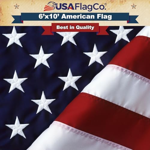 US Flag 4x6 100% American Made: The Best Embroidered Stars and Sewn Stripes American Flag, Made in the USA (4 by 6 Foot)