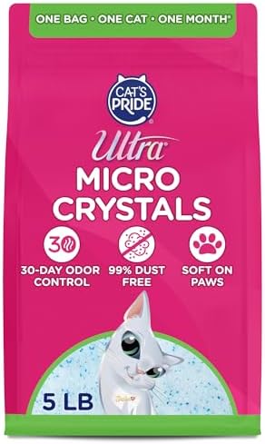 Ultra by Cat's Pride Micro Crystals Litter with 30-Day Odor Control, 5lbs