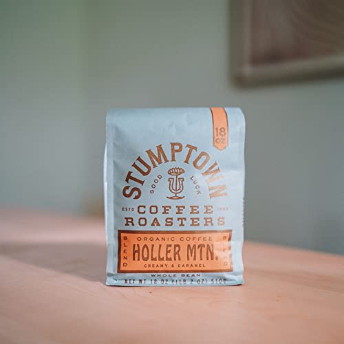 Stumptown Coffee Roasters, Medium Roast Organic Whole Bean Coffee, 100% Arabica Coffee - Holler Mountain 12 Ounce Bag with Flavor Notes of Citrus Zest, Caramel and Hazelnut