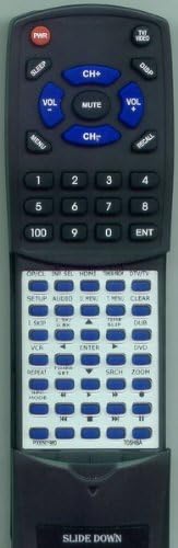 Replacement Remote Control for Toshiba DVR660, SER0294, DVR660KU, DVR670KU, P000501980