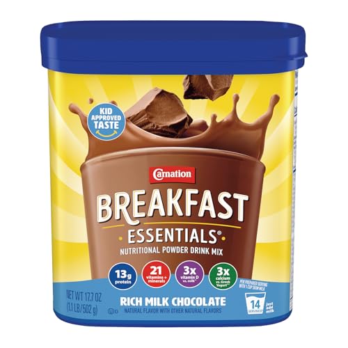 Carnation Breakfast Essentials Powder Drink Mix, Chocolate, 17.7 Ounce 6 pk