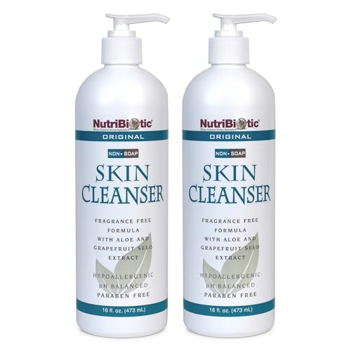 NutriBiotic Original Non-Soap Skin Cleanser, 1 Gallon | Fragrance Free with GSE | pH Balanced, Hypoallergenic & Biodegradable | Free of Parabens, Fragrance, Phosphates, SLS, Dyes, & Colorings