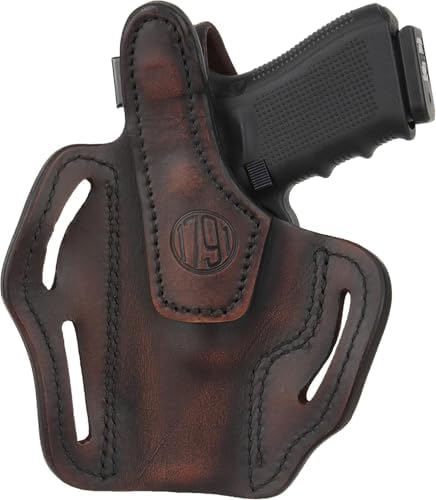 1791 Gunleather Thumb Break OWB Gun Holster Fits Glock 19, 17, 23, Sig P229