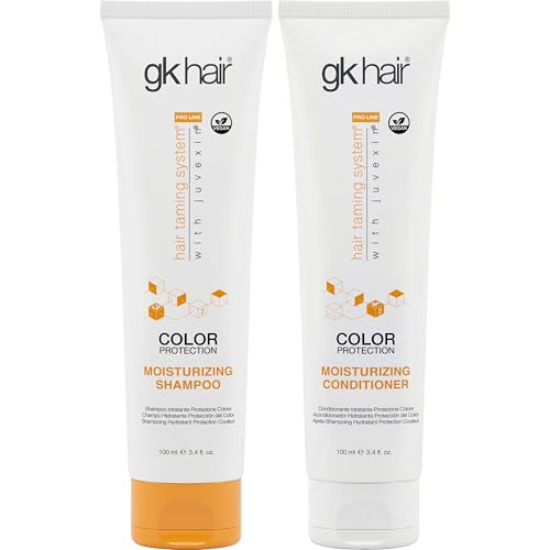 GK HAIR Keratin Shampoo and Conditioner set, Sulfate Free Moisturizing shampoo & conditioner for Color Treated Hair, Hydrating lightweight Formula for Dry, Damaged & Frizzy Hair 10.1oz each