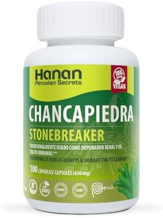 Hanan Chancapiedra Stonebreaker | 100 Capsules | Aids in Promoting Healthy Kidney Function Naturally (1 Pack)