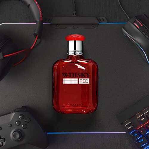 WHISKY RED Eau De Toilette For Men – Passionate And Powerful Scent With Bergamot
