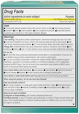 AXIV Sinus Head Congestion & Sinus Severe & Mucus Relief – 24 Softgels Each Bundle