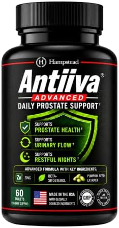 Hampstead Labs Advanced Men Prostate Support Beta Sitosterol 400mg 60 Tab | Promotes bladder health, healthy urinary flow & everyday comfort with Zinc. No Saw Palmetto.