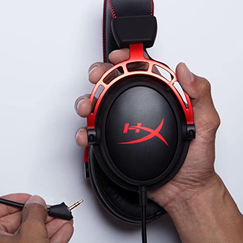 HyperX Cloud Alpha - Gaming Headset, Dual Chamber Drivers, Legendary Comfort, Aluminum Frame, Detachable Microphone, Works on PC, PS4, PS5, Xbox One, Xbox Series X|S, Nintendo Switch and Mobile – Red | Dual Chamber Drivers, Legendary Comfort, Aluminum Fr…