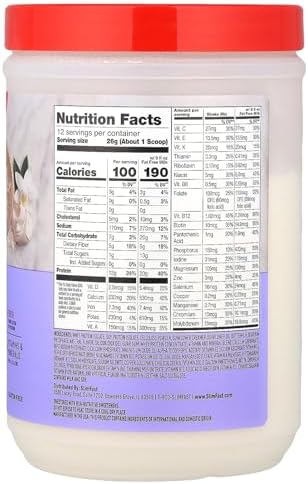 SlimFast Advanced Nutrition High Protein Meal Replacement Smoothie Mix, Vanilla Cream, Weight Loss Powder, 20g of Protein