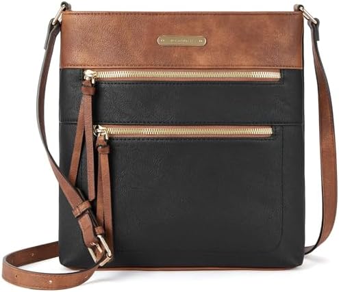 BOSTANTEN Crossbody Purses for Women Medium Shoulder Bag Quilted Handbags with Zipper Pocket