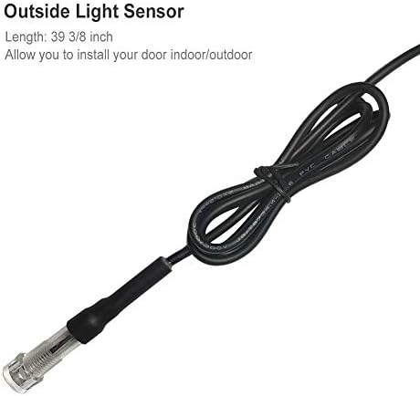 JVR Automatic Chicken Coop Door, Light Sensor Dusk to Dawn, Anti-Pinch Auto