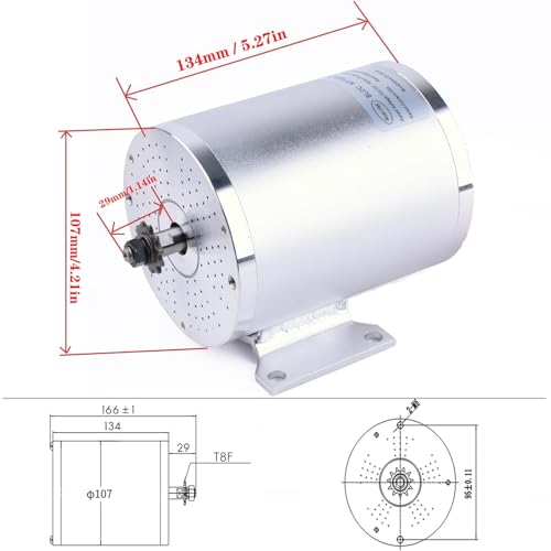 BLDC 72V 3000W Brushless Motor Kit with 50A Controller, Throttle, Pedal
