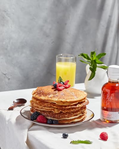 Escuminac Canadian Maple Syrup, Extra Rare Amber Rich Taste, Pure & Organic. Mini Glass Bottles 12 x 50ml, Bulk Format for Party Favors, Wedding