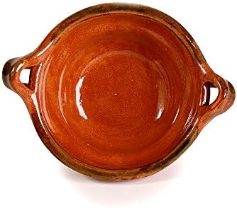 Mexican Clay Mini Unlidded Cazuela, 12 Ounces