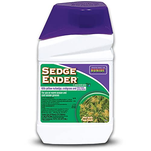 Bonide Sedge Ender, 16 oz Concentrated Weed Killer For Outdoors | Fast-Acting and Rainproof, Lawn Friendly Formula