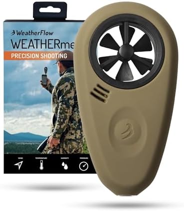 Tempest Anemometer – Handheld Wind Meter for Precision Shooting, Wind Speed Anemometer, Air Flow Meter