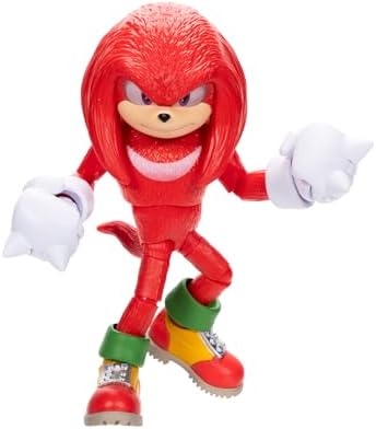 Sonic The Hedgehog 3 Movie 5-InchAction Figure 4-Pack, Articulated Figures from Jakks Pacific's Wave 2 Include Super Sonic The Hedgehog, Shadow