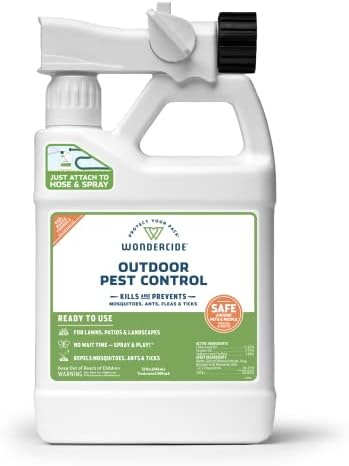 Wondercide - Outdoor Pest Control Spray with Natural Essential Oils - 32 oz | Mosquito, Ant, Insect Repellent, Treatment