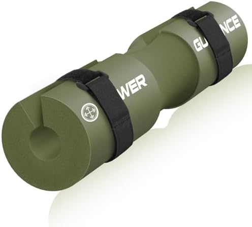 POWER GUIDANCE Barbell Squat Pad - Neck & Shoulder Protective Pad - Great for Squats, Lunges, Hip Thrusts, Weight Lifting & More - Fit Standard and Olympic Bars Perfectly