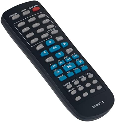 SE-R0301 Replace Remote Control SER0301 fit for Toshiba DVD Player SD-4100 | SD-4200 SD-4200KC SD-4200KU SD-K790KU SD-4100KU SD-4300 SD-4300KU