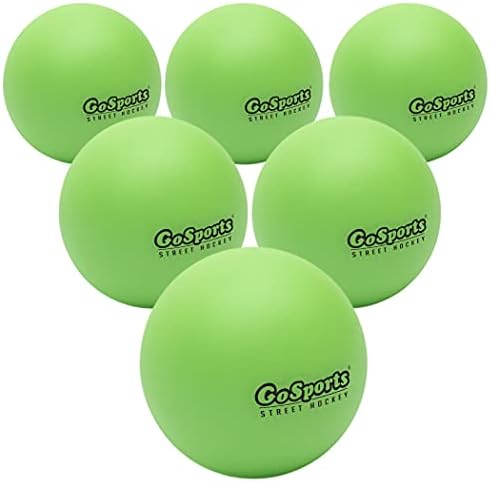 GoSports Street Hockey - Choose Between Goal Set with Sticks, Balls (6 Pack) or Sticks (2 Pack)