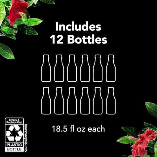 Pure Leaf Iced Tea, Unsweetened Green Tea, 18.5 fl Oz Bottles (Pack of 12)