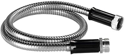 Beaulife Metal Garden Hose 100 ft Flexible No Kink Lightweight RV Drinking Water Hose Extension Leader Hose Heavy Duty Outdoor