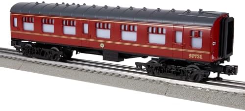 Lionel Hogwarts Add-On Coach Car, O Gauge Model Train Car, Harry Potter Passenger Coach with Interior Illumination