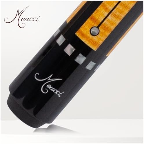 Meucci Pool Cue-Recession Buster 5-Pool Stick with Curly Maple Forearm-High Impact Cue Tips-Coated Irish Linen Wrap-19 Oz Low Deflection Pool Cue