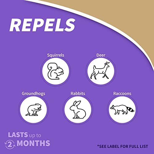Bonide Repels-All Animal Repellent Granules, 6 lbs. | Ready-to-Use Deer & Rabbit Repellent, Deter Pests from Lawn & Garden