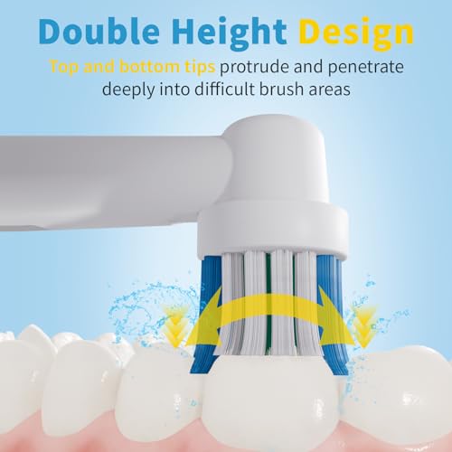 Replacement Toothbrush Heads Compatible with Oral B Braun, 12 Pcs | Professional Electric Toothbrush Brush Heads, Compatible with Oral B Replacement Heads Refill, 7000/Pro 1000/9600/500/3000