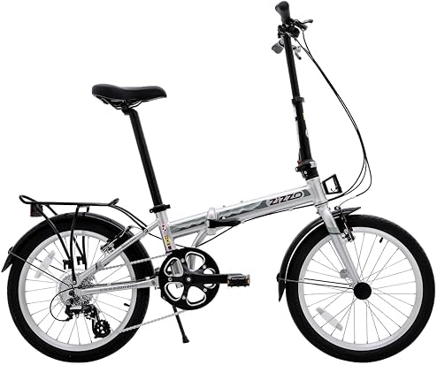 ZiZZO Marino Rust Resistant 8-Speed Aluminum 20 inch Folding Bicycle