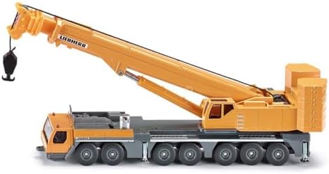 Siku 1886, Liebherr Mobile Crane, 1:87, Metal/Plastic, Yellow, Movable Parts