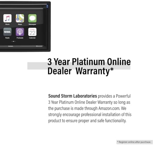 BOSS Audio Systems BVCP9700A CarPlay Android Car Stereo, 7 Inch Touchscreen