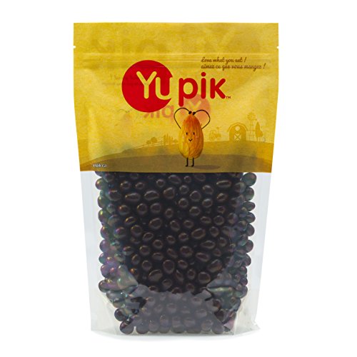 Yupik Dark Chocolate Covered Cherries, 60% Cacao, 2.2 lb (35.2 oz), Kosher, Dried Fruits, Dried Cherries Dipped in Rich Dark Chocolate, Smooth & Chewy, Chocolate Candy, Sweet Snacks