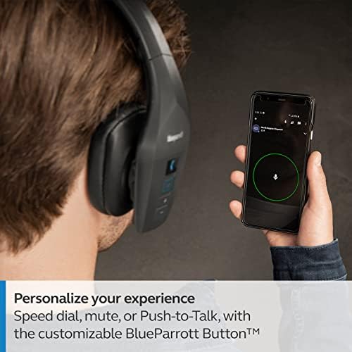 BlueParrott B550-XT Bluetooth Headset | 96% noise canceling headset for truck drivers; voice control, IP54-rated, 24 hr talk time