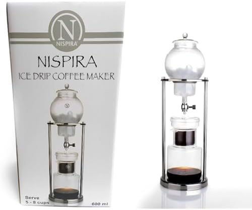 NISPIRA Luxury Ice Cold Brew Dripper Coffee Maker in Stainless steel, 600 ml Copper