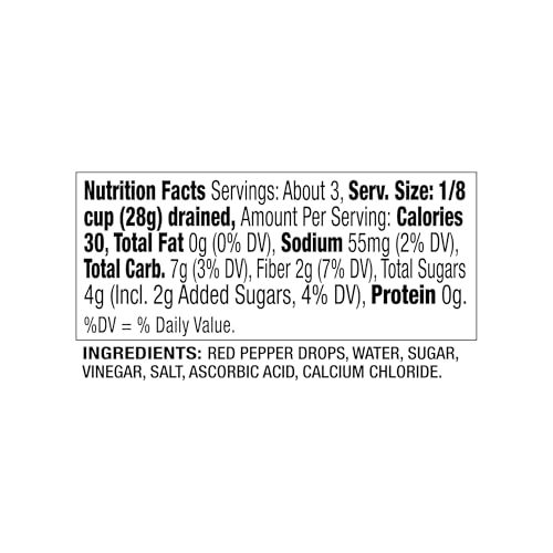 DeLallo Sweet & Tangy Pepper Drops, Red Peruvian Mini Peppers in Zesty Vinegar Marinade, Gourmet Condiment for Charcuterie and Salads, Non-GMO, Vegan
