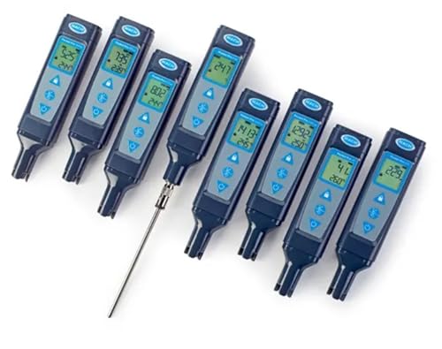 Hach Pocket Pro pH Tester, pH and Temp Testing, 9531000 | pH Meter for Water Analysis, Large LCD Screen, Replaceable Batteries, Built-in Diagnostics