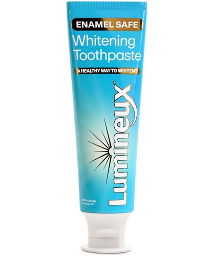 Lumineux Teeth Whitening Toothpaste, Peroxide Free, 3.75 oz, 2 Pack | Enamel safe, fluoride free, alcohol free, no artificial colors, SLS free, dentist formulated, gentle for sensitive smiles