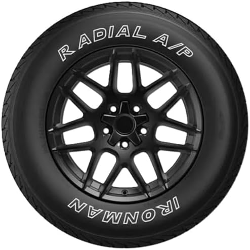 Ironman Radial A/P 265/70R17 115T | Truck/SUV Highway All Season Traction 115T Rated Standard Load Radial Construction Outlined White Lettering Tire